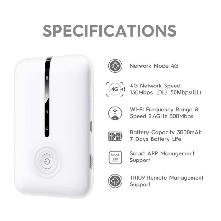 Tecno TR109C: MiFi 8 Users, 150Mbps High Speed Wifi Hotspot.