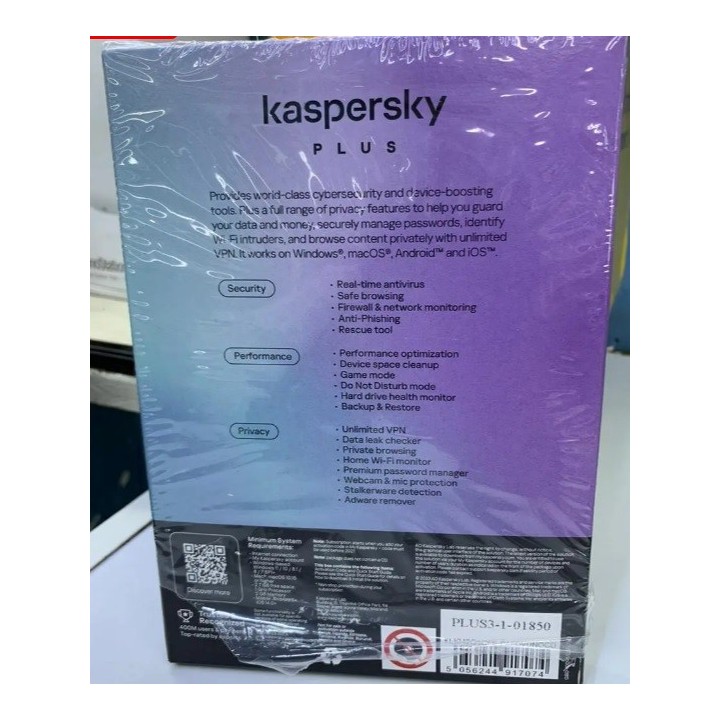Kaspersky Plus 3 Device – 1 Year