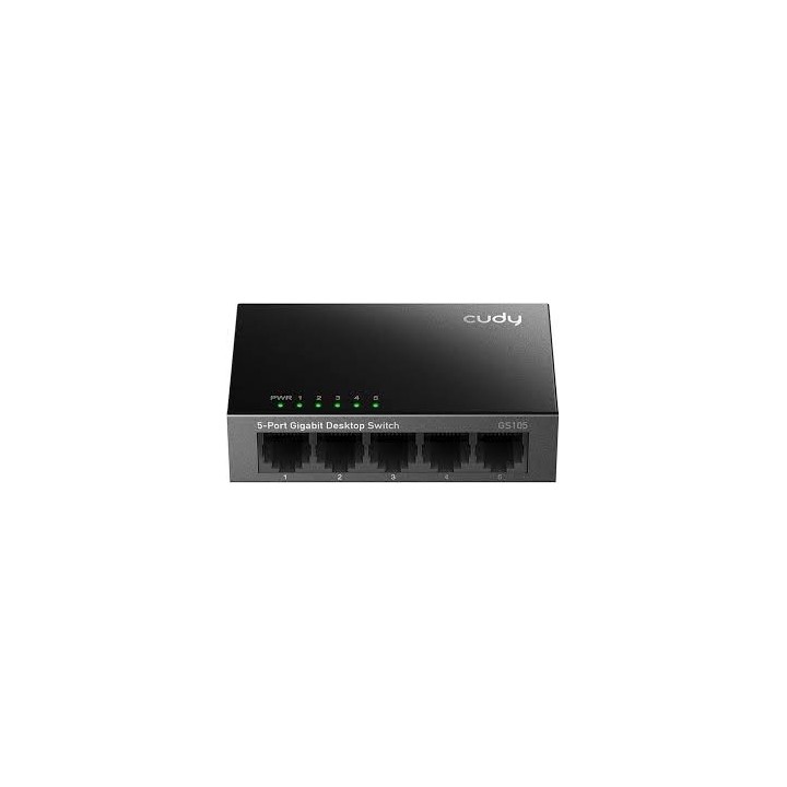 CUDY 5-PORT Gigabit metal switch 8 x 10/100/1000Mbps RJ45 ports