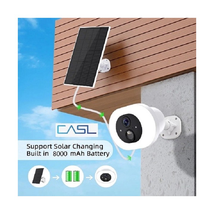 WIP-D400T  WiFi Solar Battery Pan Tilt Camera (Floodlight)  ▪ Reoslution: 4.0Mp