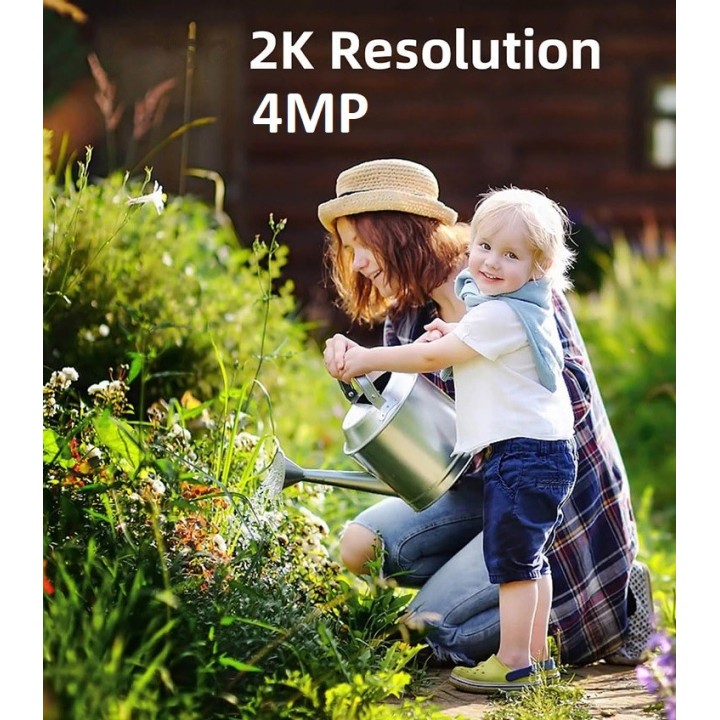 WIP-D400T  WiFi Solar Battery Pan Tilt Camera (Floodlight)  ▪ Reoslution: 4.0Mp