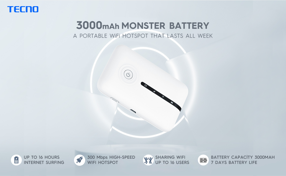 Tecno 4G Portable WiFi TR109