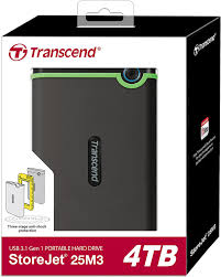Transcend External HDD 4TB - Iron Grey - TS4TSJ25M3S